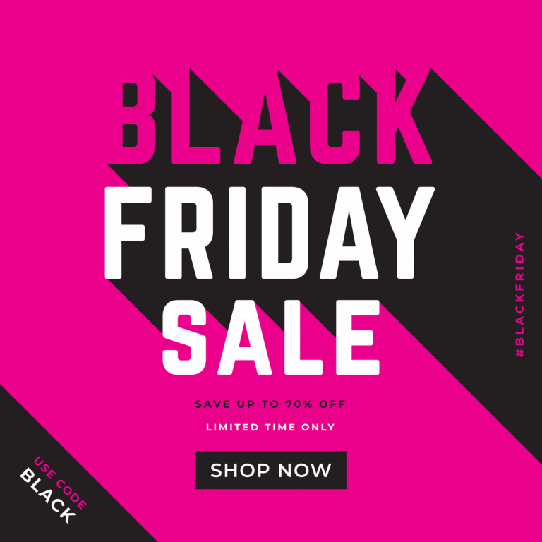 Black Friday sale banner showcasing scarcity marketing with bold typography and a limited time offer, highlighting the psychology of scarcity and scarcity principle to drive urgency.