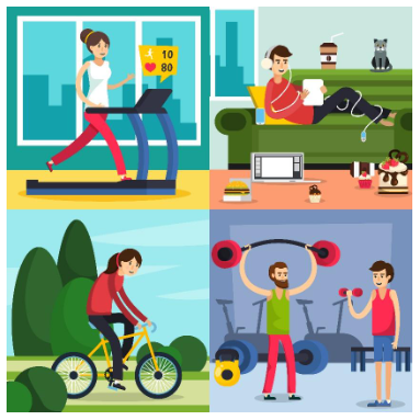 Fitness routines for busy students