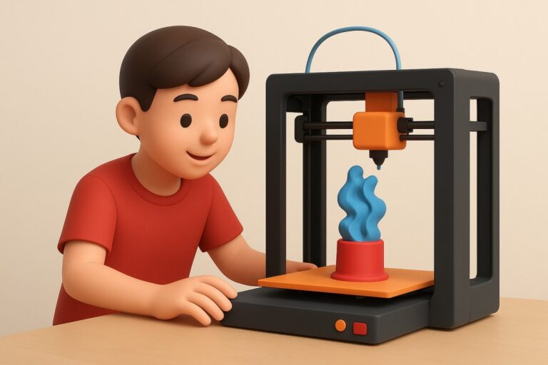 student 3D printing art