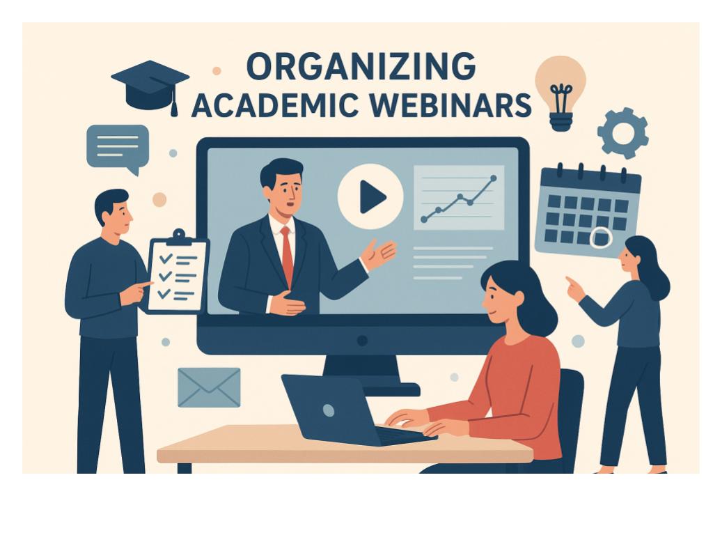 Students attending an academic webinar on a virtual lecture platform