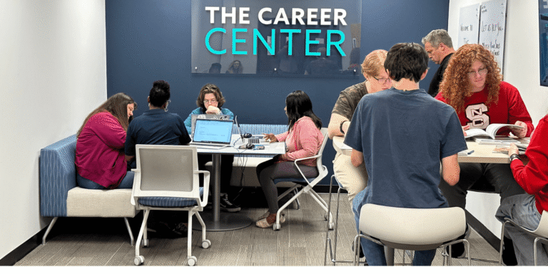 Students getting guidance at career centers for internships and jobs