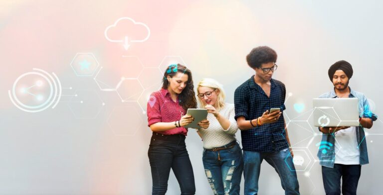 Students participating in a mini hack sprint with coding and design challenges