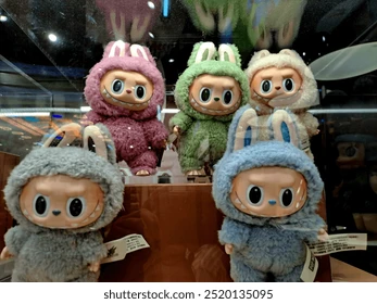 Display of rare cult collectibles including vintage toys and limited editions