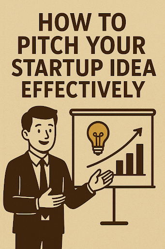 mage of entrepreneur pitching to investors: Pitch Your Startup Idea