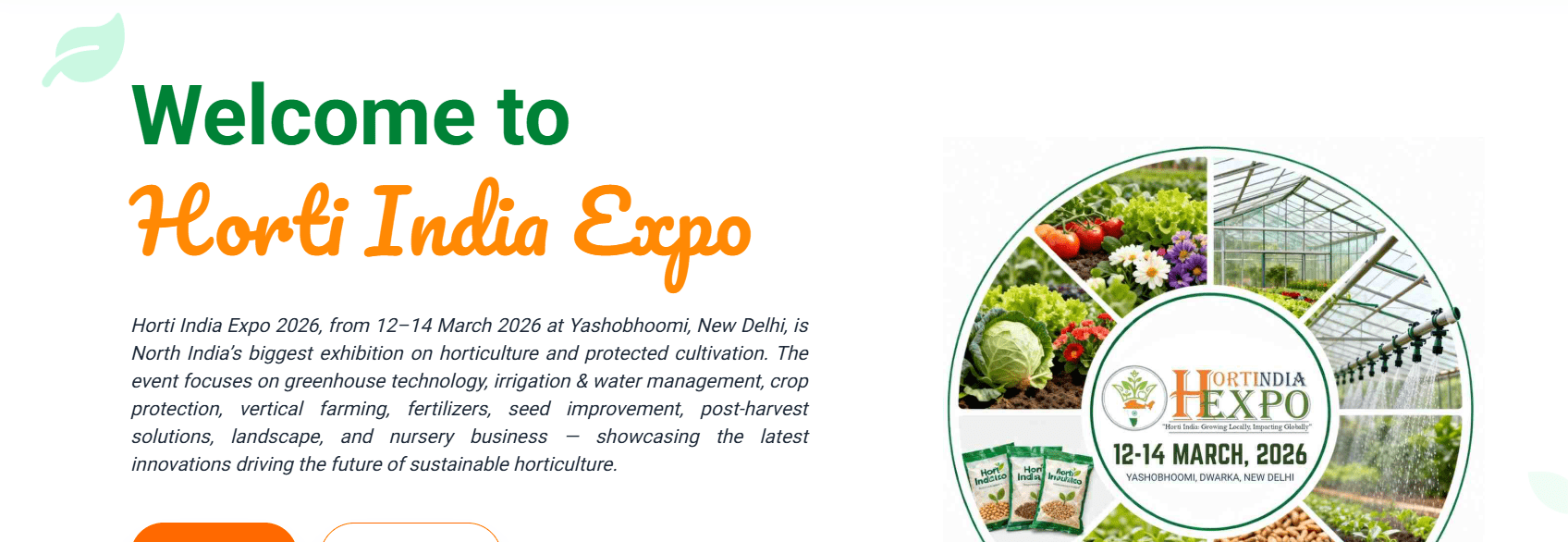Horti India Expo 2026 Poster