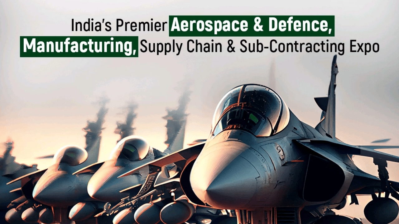 6th AeroDef India Manufacturing Expo 2026 Poster