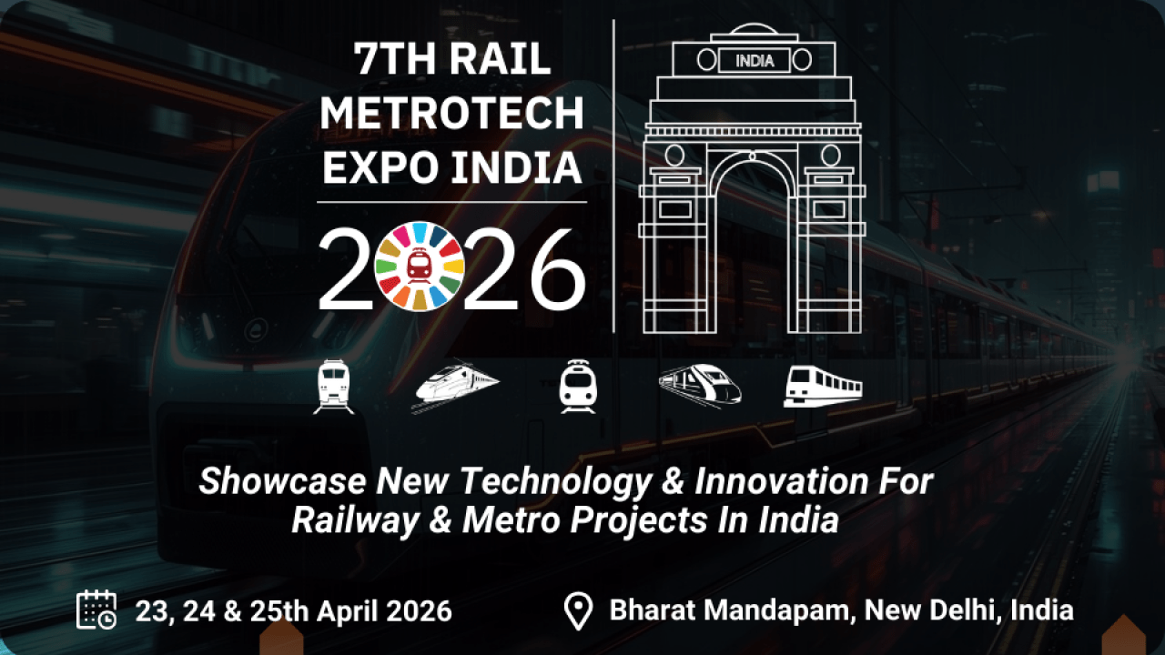 7th Rail MetroTech Expo India 2026 Poster