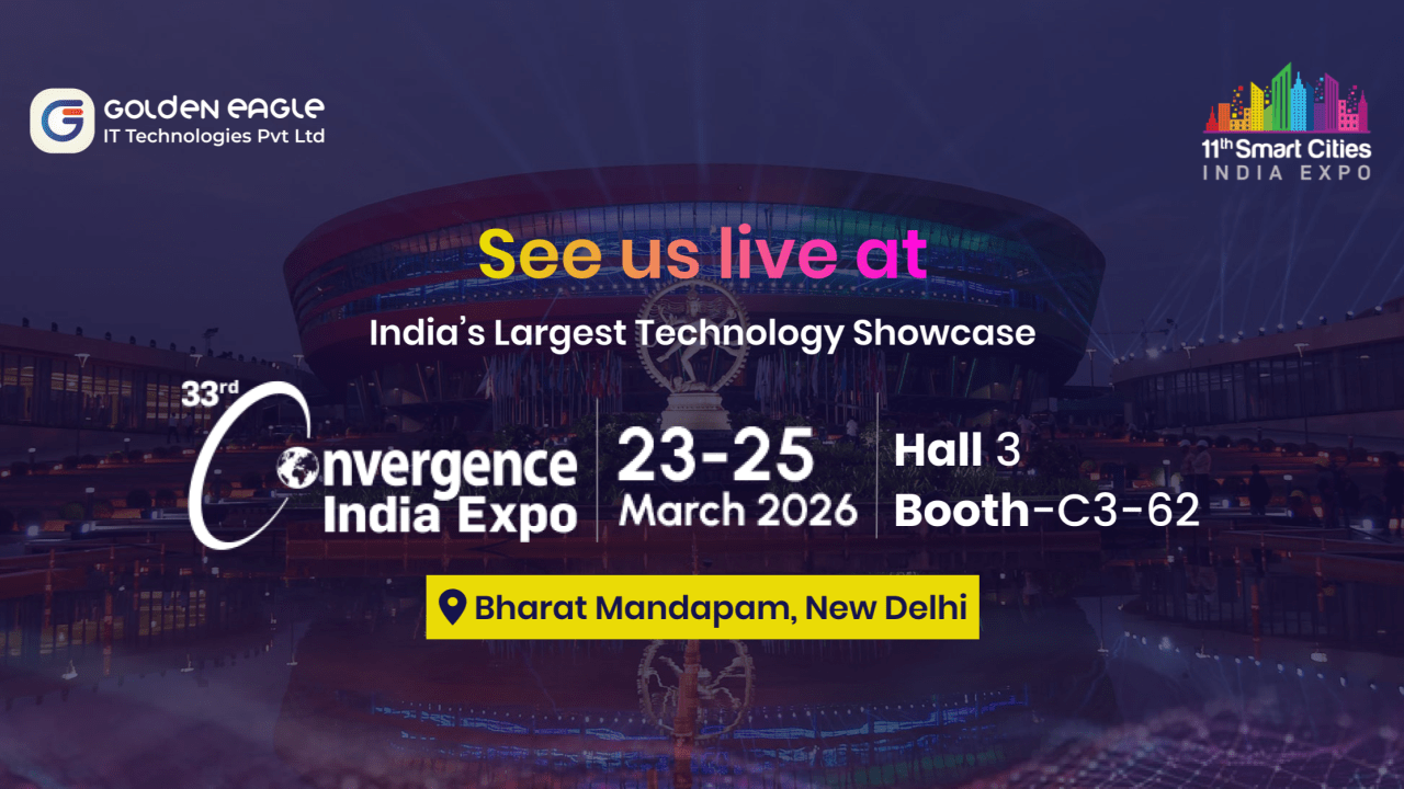 Meet Golden Eagle IT Technologies at Convergence India Expo 2026 Poster