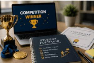 competition wins, student portfolio